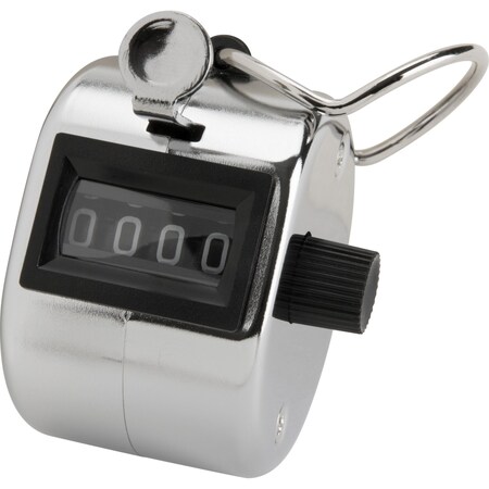 Sparco Finger Ring Tally Counter, 4 Digits, Silver SPR24100